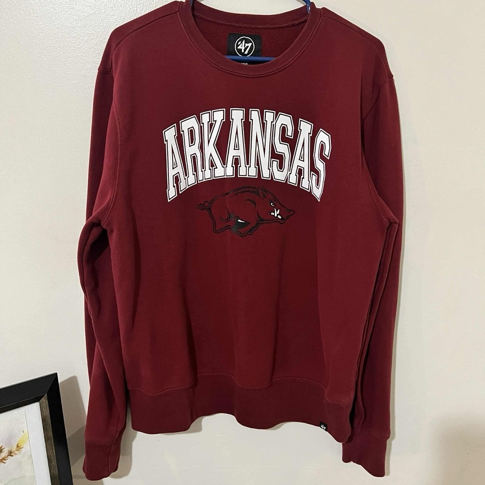 47' Brand Vintage Y2K/2000s Arkansas Razorbacks‎ Large Sweatshirt
